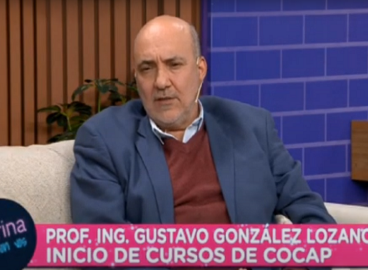 Próximos Inicios de Cursos en COCAP: Anuncio del Prof. Ing. Gustavo González Lozano en ‘Karina con Vos’