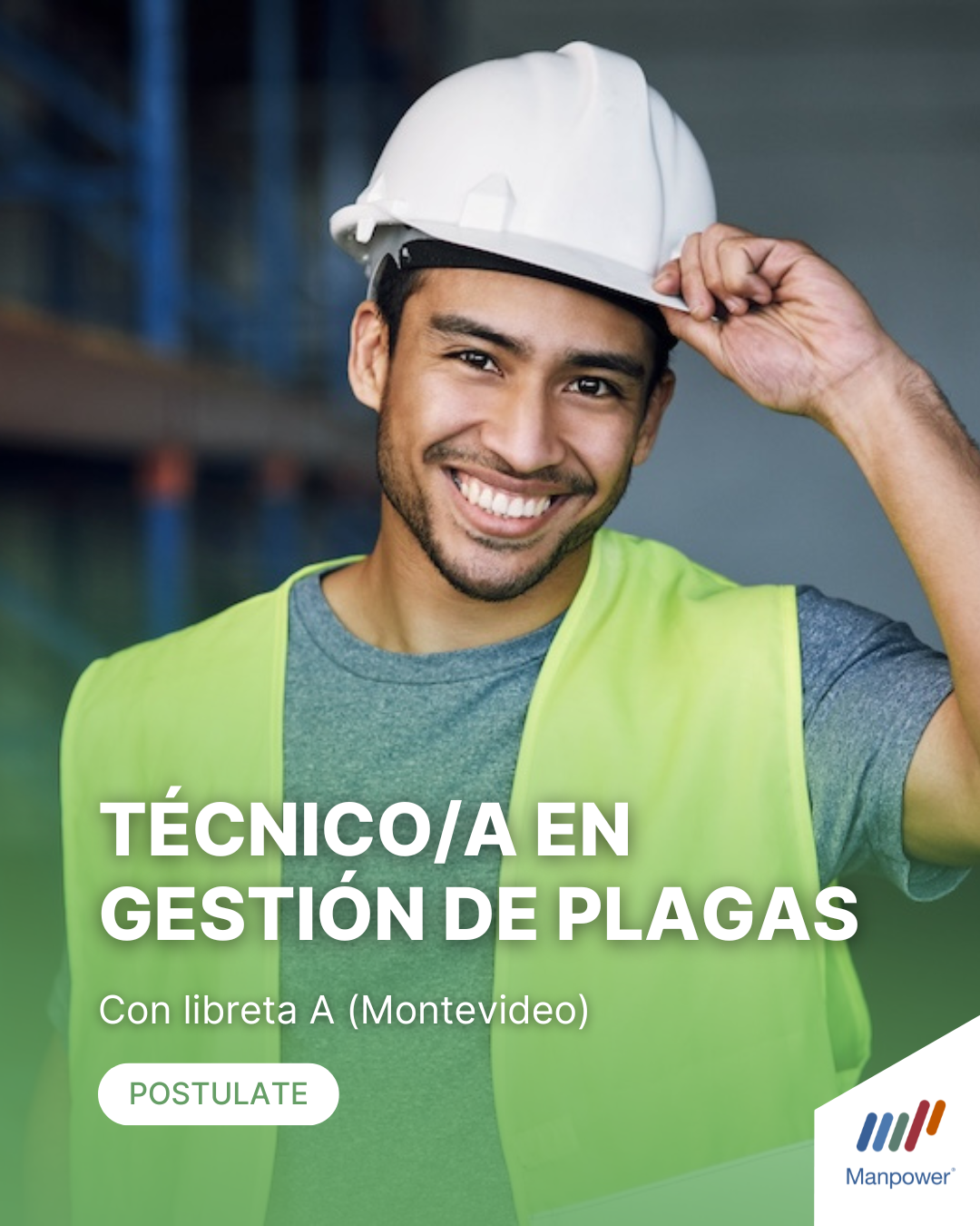 Oportunidad laboral – Técnico en gestión de plagas