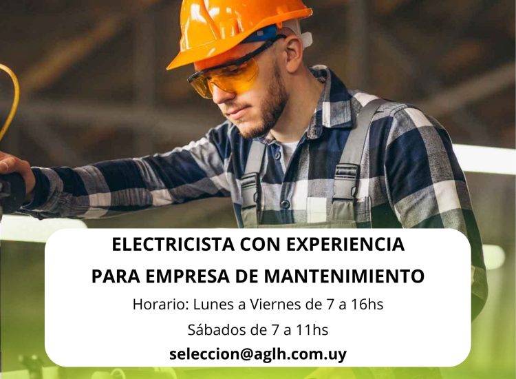 Oportunidad laboral – Electricista