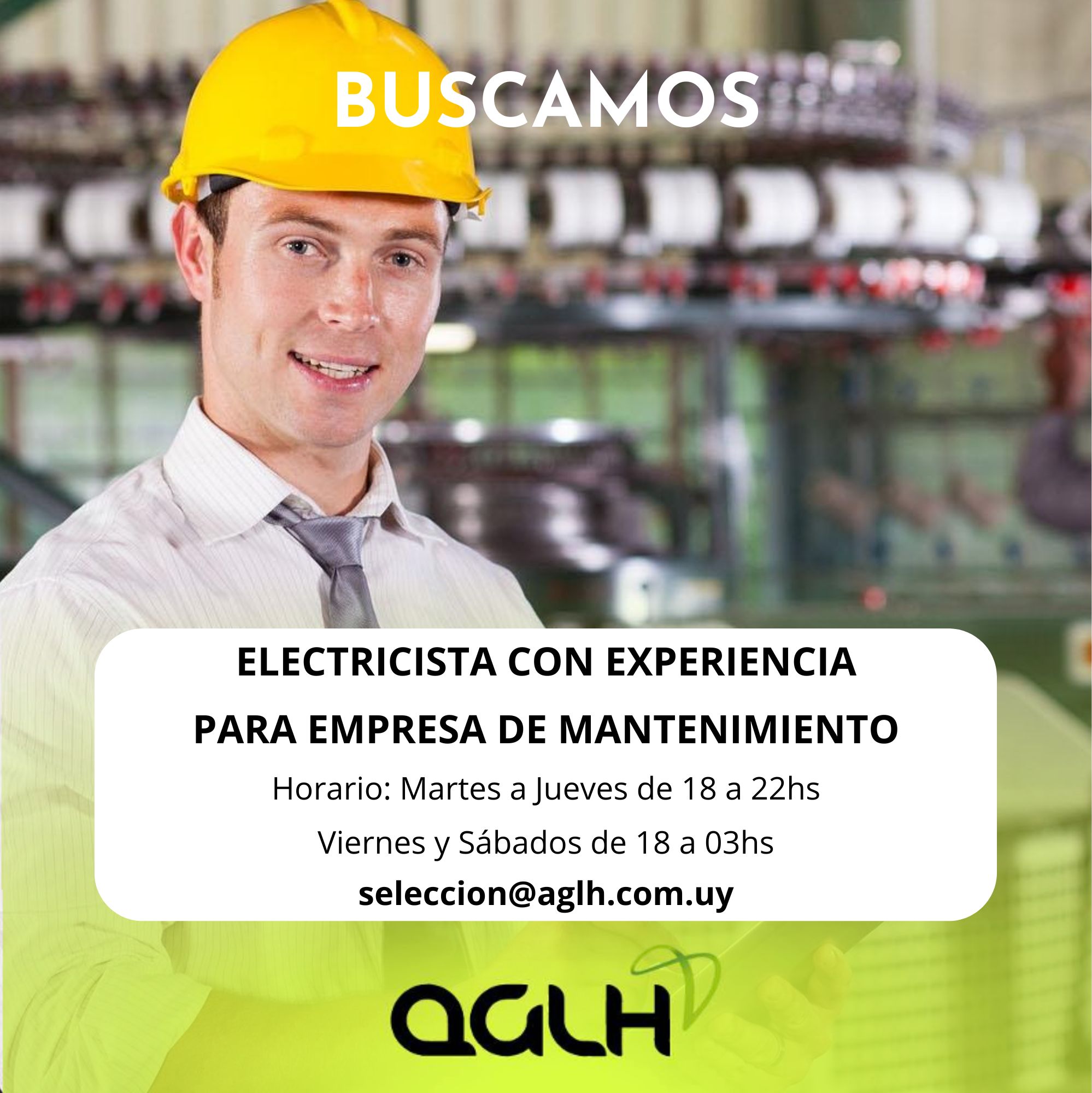 Oportunidad laboral – Electricista