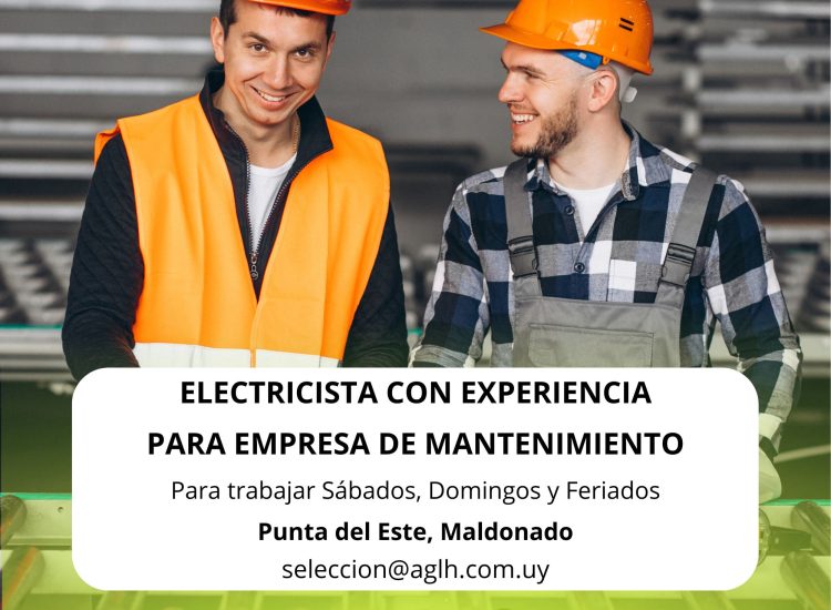 Oportunidad laboral – Electricista