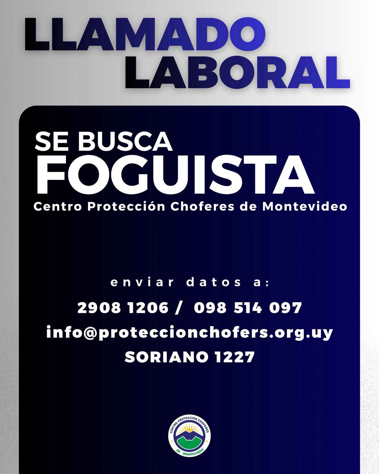 Oportunidad laboral – Foguista