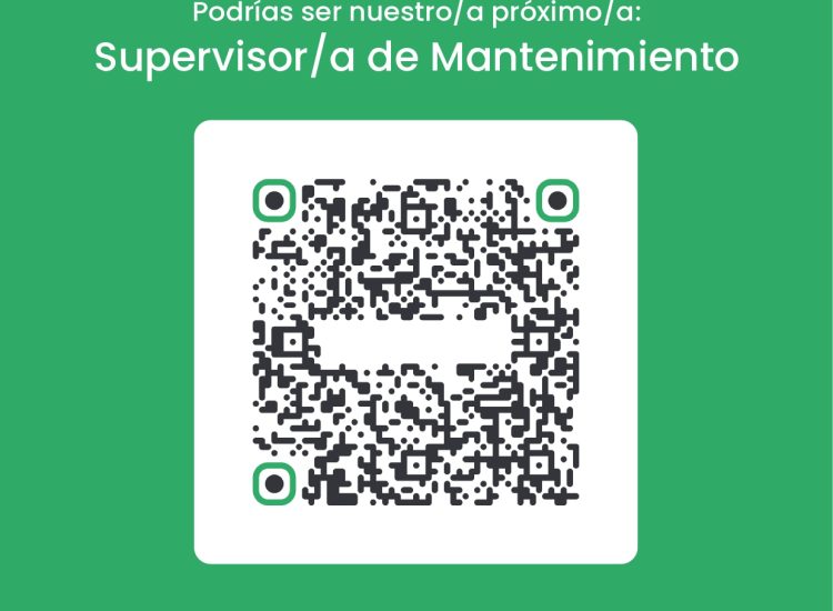 Oportunidad laboral – Supervisor/a de Mantenimiento