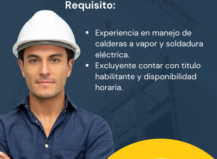 OPORTUNIDAD LABORAL – FOGUISTA